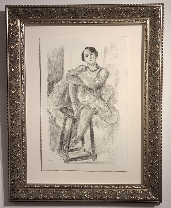 Henri Matisse, Original Lithograph, "Danseuse au tabouret" from 'Dix Danseuses' suite