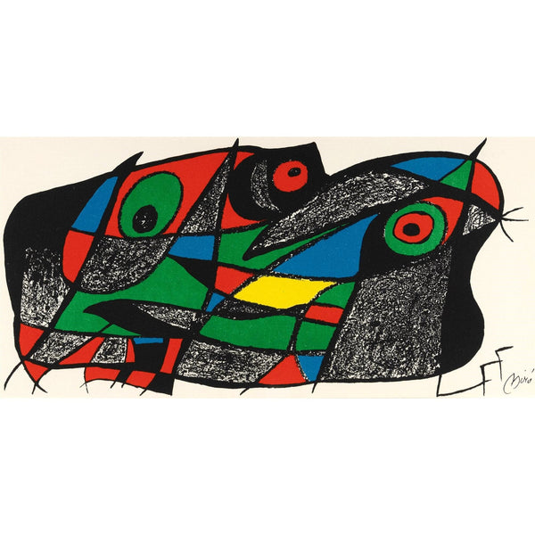 Joan Miro Original Lithograph, Sweden - from the 'Escultor' suite