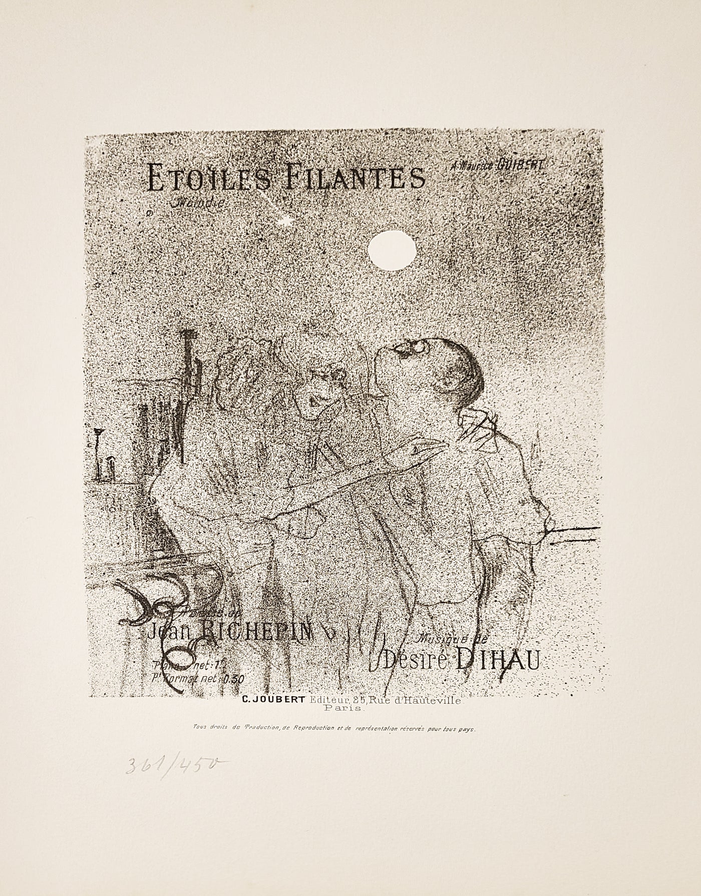 Henri de Toulouse-Lautrec, Original Lithograph, "Etoiles Filantes"