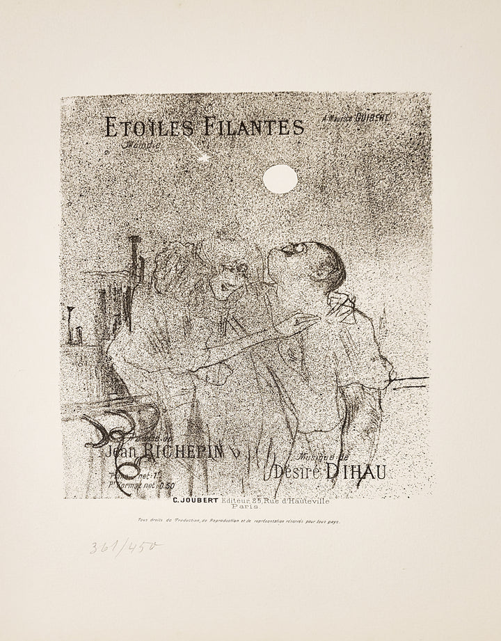 Henri de Toulouse-Lautrec, Original Lithograph, "Etoiles Filantes"