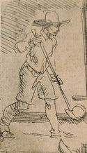 Rembrandt van Rijn, Original Etching, "The Golf Player" ('Het Klosbaantje')