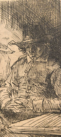 Rembrandt van Rijn, Original Etching, "The Golf Player" ('Het Klosbaantje')