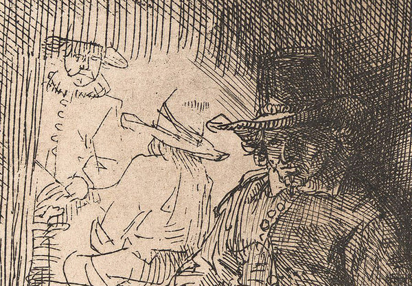 Rembrandt van Rijn, Original Etching, "The Golf Player" ('Het Klosbaantje')