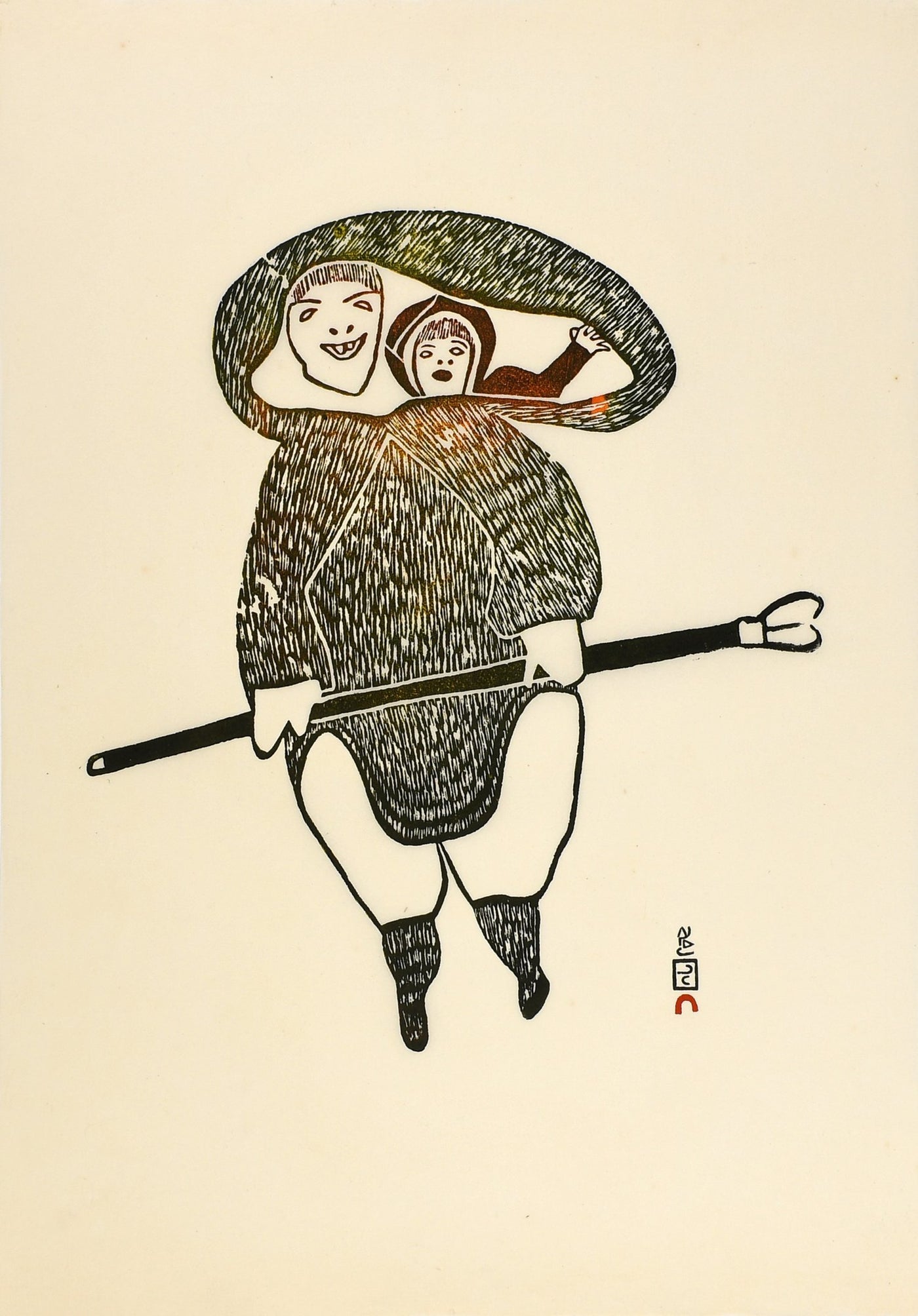 PITSEOLAK ASHOONA "Fisherwoman"