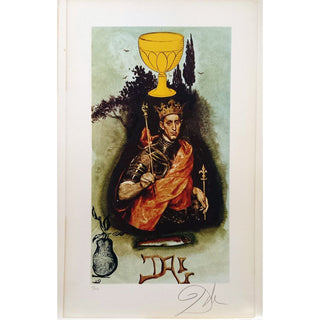 Salvador Dali, Original Lithograph, "King of Cups"