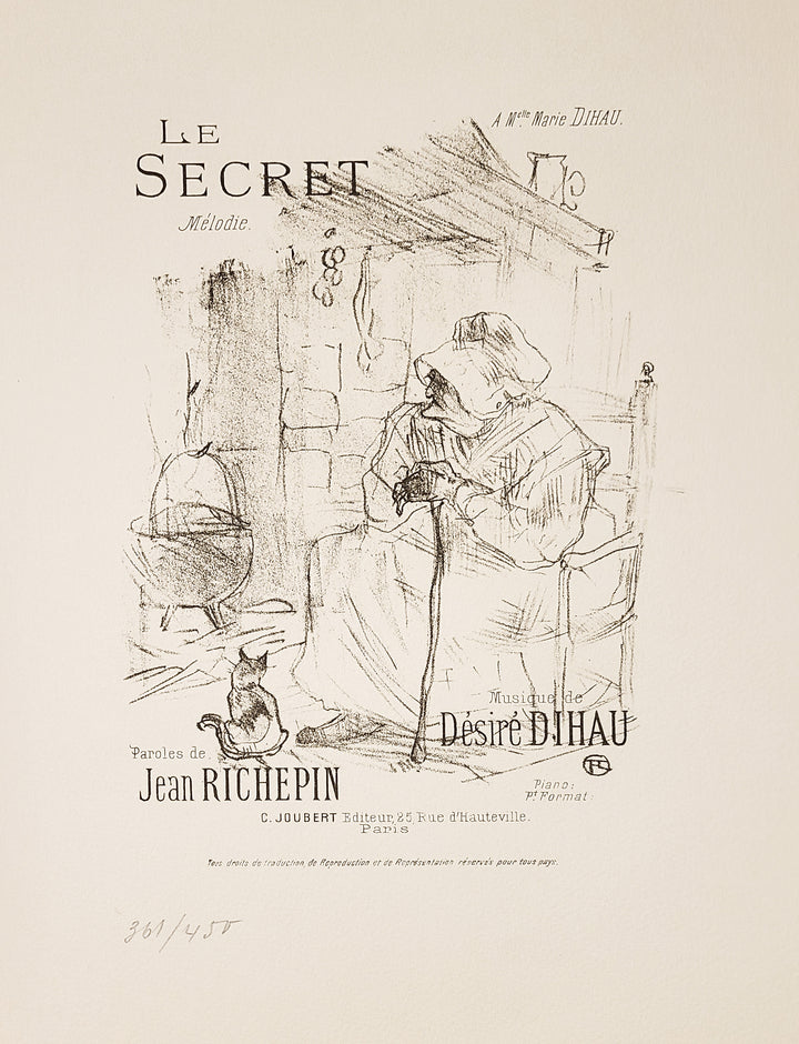 Henri de Toulouse-Lautrec, Original Lithograph, "Le Secret"