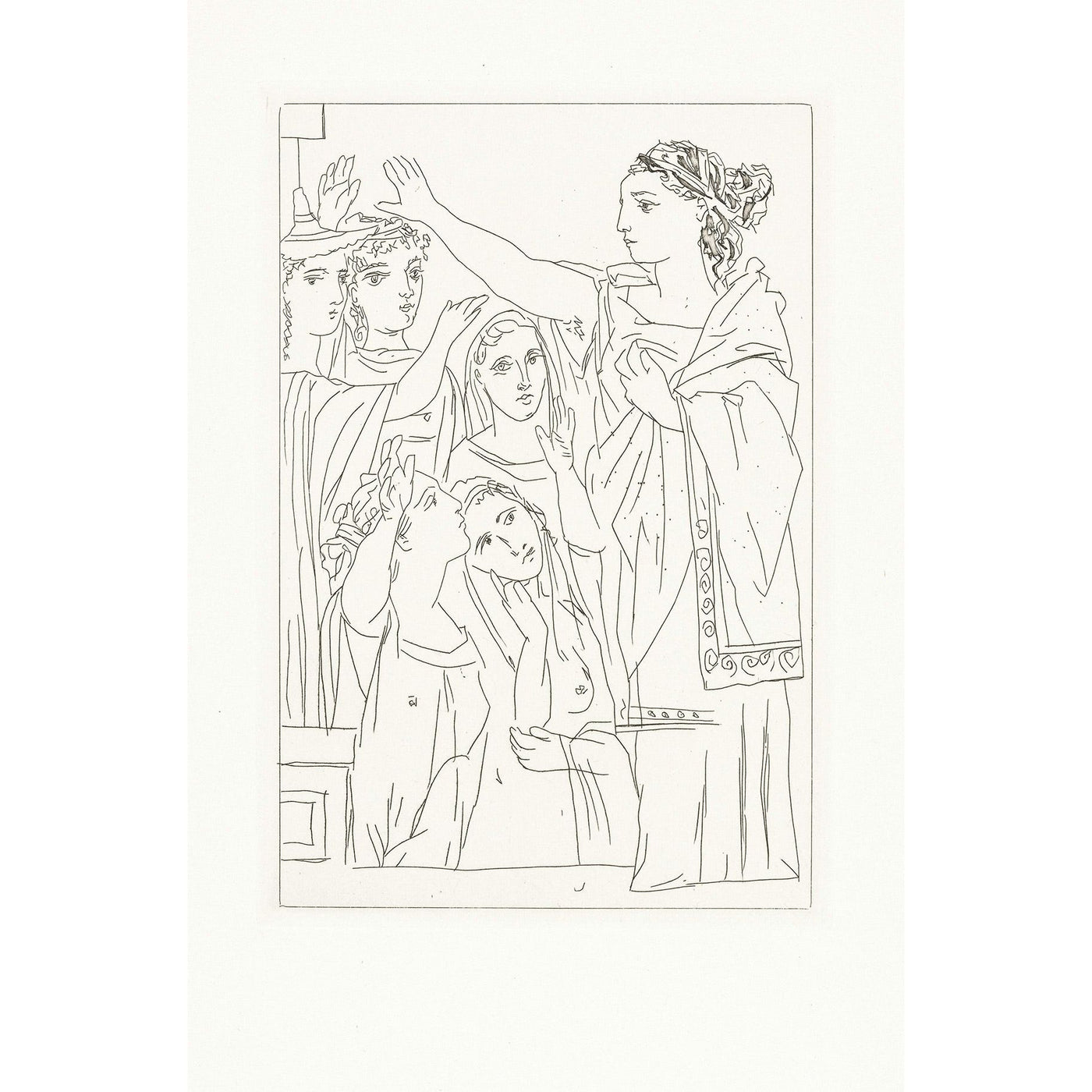 Pablo Picasso, Original Etching "Le serment des femmes" from Lysistrata suite