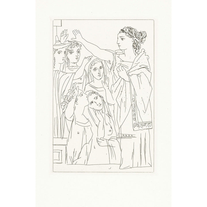 Pablo Picasso, Original Etching "Le serment des femmes" from Lysistrata suite