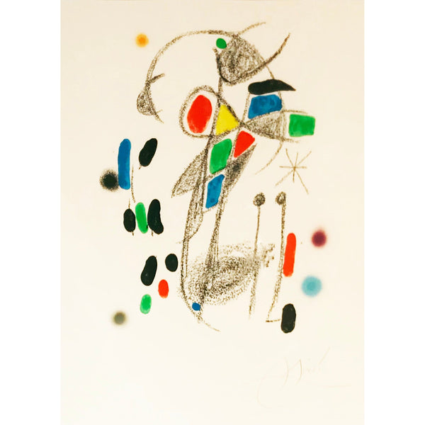 Joan Miro, Original Lithograph, "Maravillas con variaciones acrósticas en el jardín de Miró"