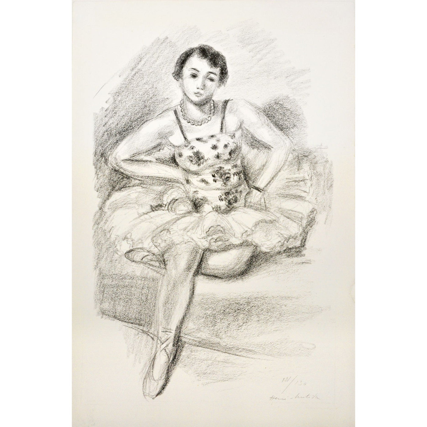 Henri Matisse, Original Lithograph, "Danseuse assise" from 'Dix Danseuses' suite