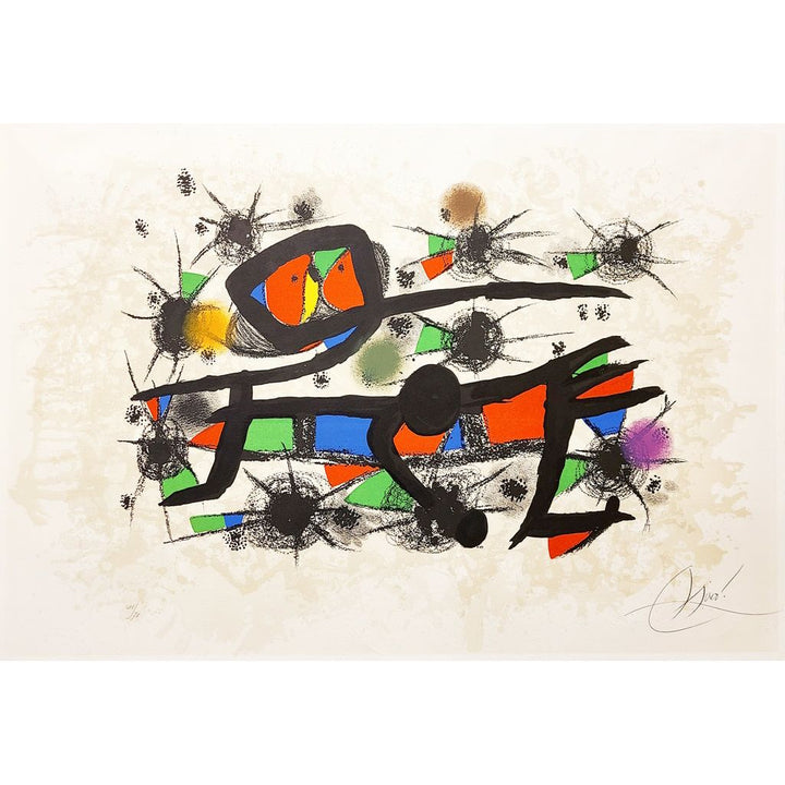 Joan Miro, Original Lithograph, "Peinture - Poésie"