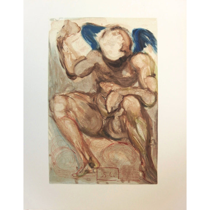Salvador Dali, Original Wood Engraving, "Envy"