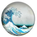 Glass Paperweight - Hokusai, Great Wave