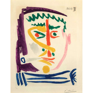 Pablo Picasso, Original Aquatint Etching, "Fumeur III"