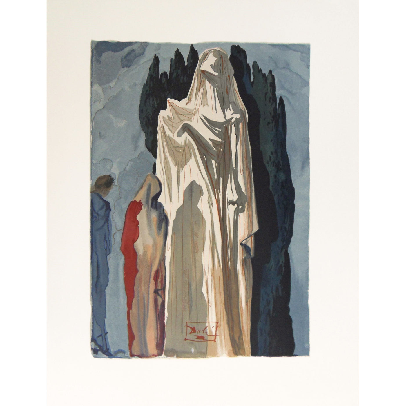 Salvador Dali, Original Wood Engraving, "The Heretics"