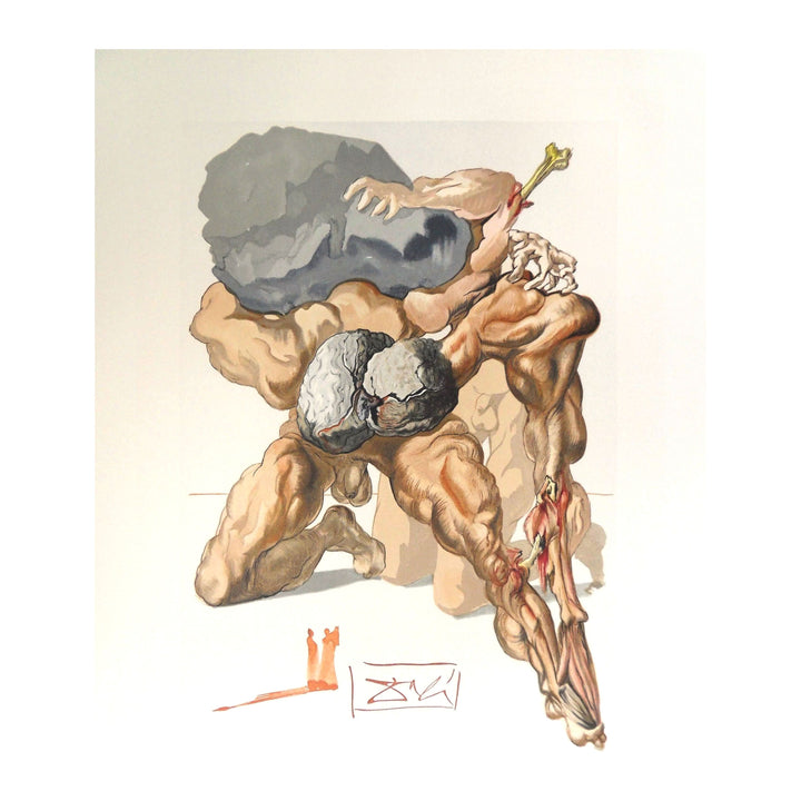 Salvador Dali, Original Wood Engraving, "The Avaricious and the Prodigal"