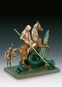 Salvador Dali, Bronze Sculpture, "Saint George and the Dragon"