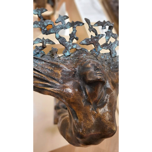 Richard Forbes, Bronze Sculpture, "Starling"