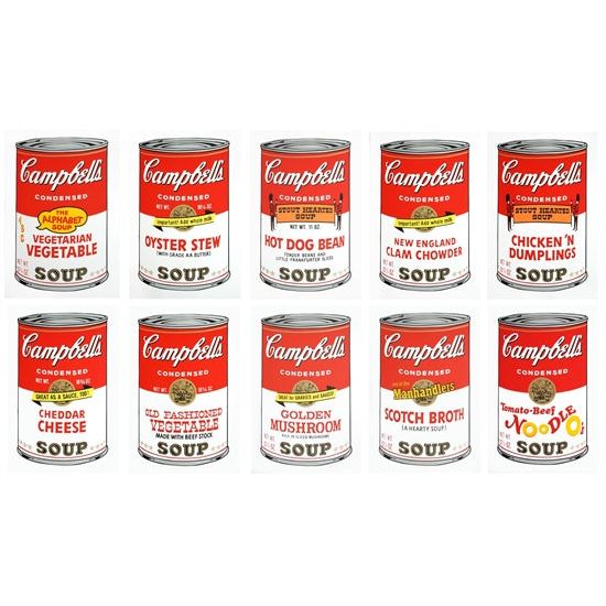 Andy Warhol, Campbell's Soup Cans Portfolio (after Warhol by Sunday B. Morning)