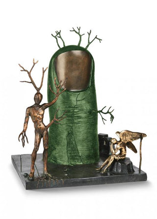 Salvador Dali, Bronze Sculpture, "Vision of the Angel"