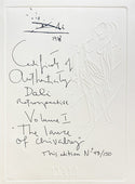 Salvador Dali, Original Lithograph, "The Lance of Chivalry" ("St. George and the Dragon")