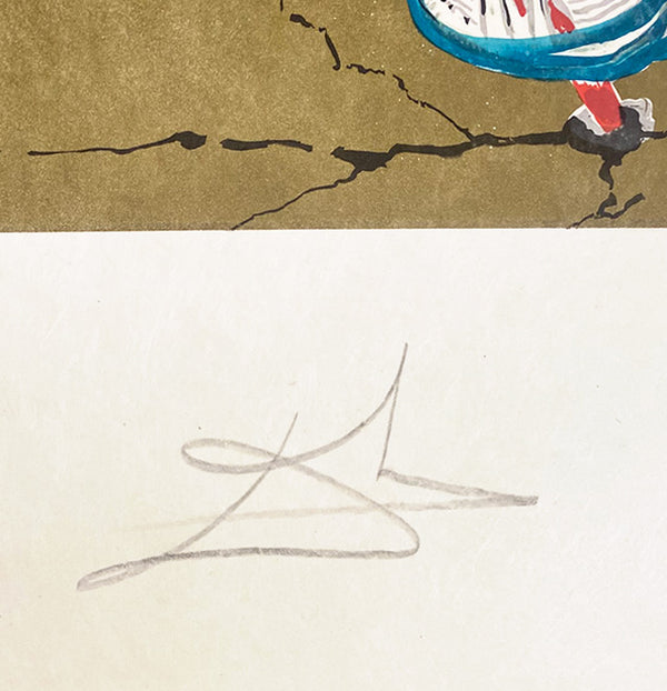 Salvador Dali, Original Lithograph, "The Lance of Chivalry" ("St. George and the Dragon")