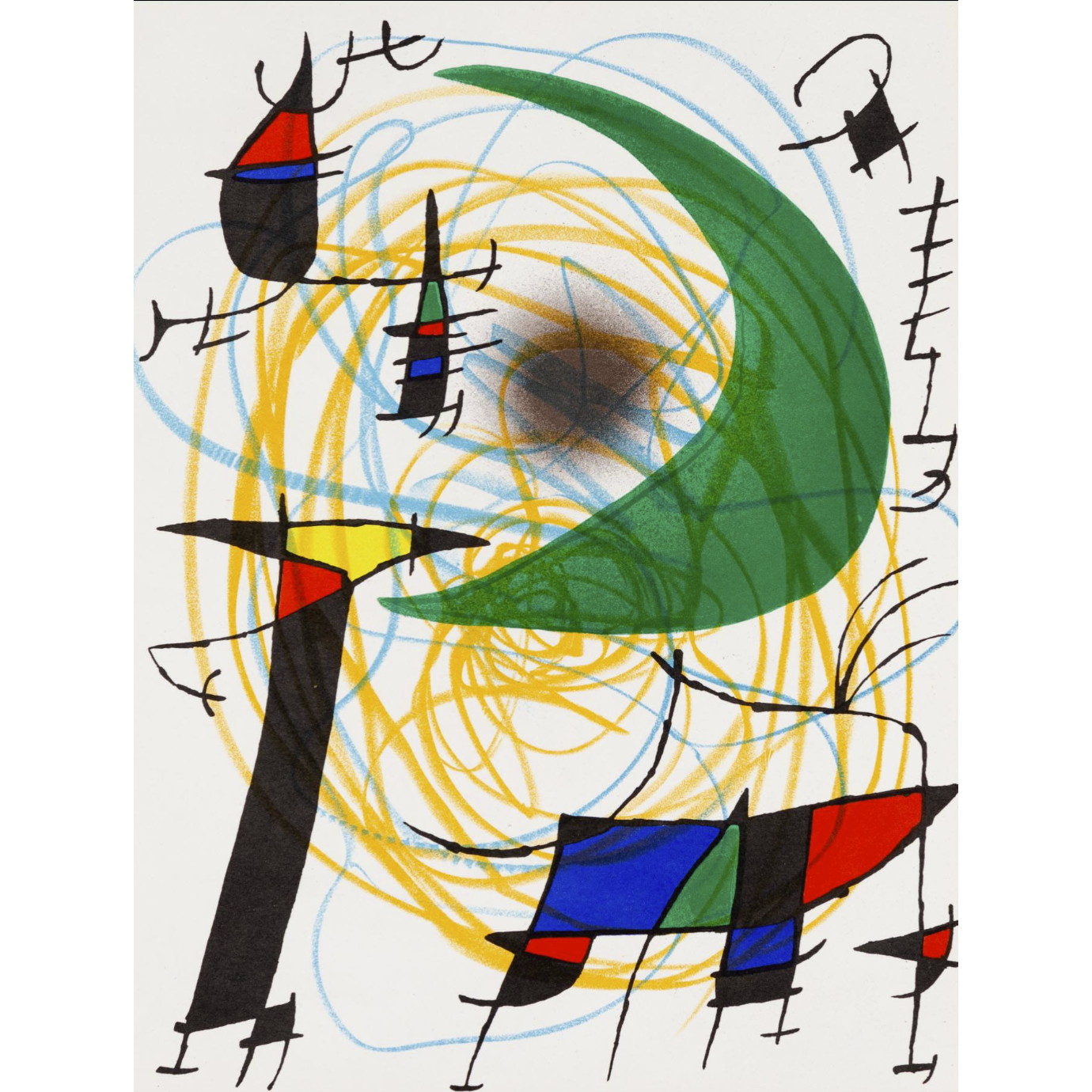 Joan Miro Original Lithograph, "Untitled" - 1972
