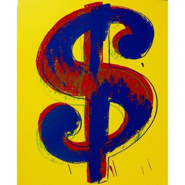 Andy Warhol, Dollar Sign Yellow (after Warhol by Sunday B. Morning)