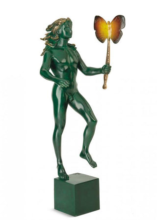 Salvador Dali, Bronze Sculpture, "Man with Butterfly"