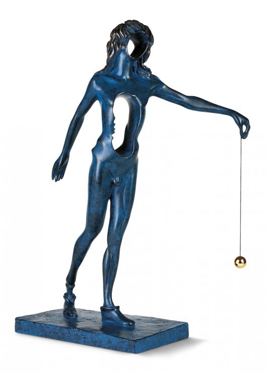 Salvador Dali, Bronze Sculpture, "Surrealist Newton"