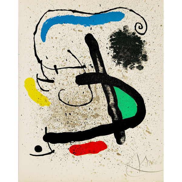 Joan Miro Original Lithograph, "Cahiers d'ombres", plate 2