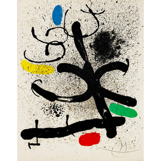 Joan Miro Original Lithograph, "Cahiers d'ombres", plate 3