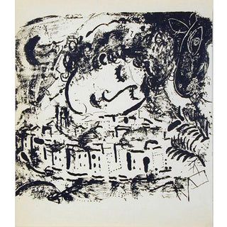 Marc Chagall Original Lithogaph, "The Village"