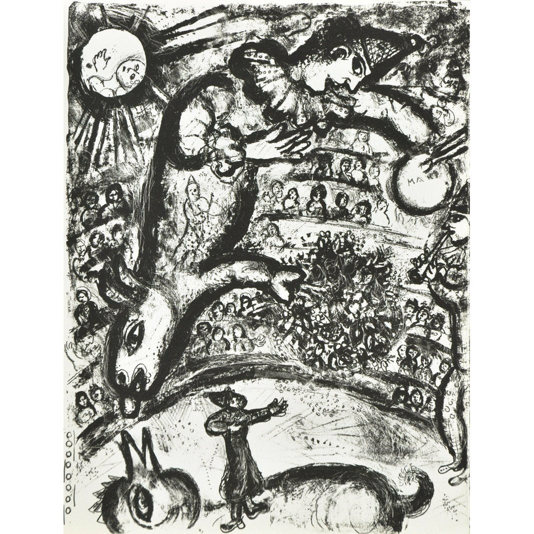 Marc Chagall Original Lithogaph, "Untitled" from 'Circus' suite