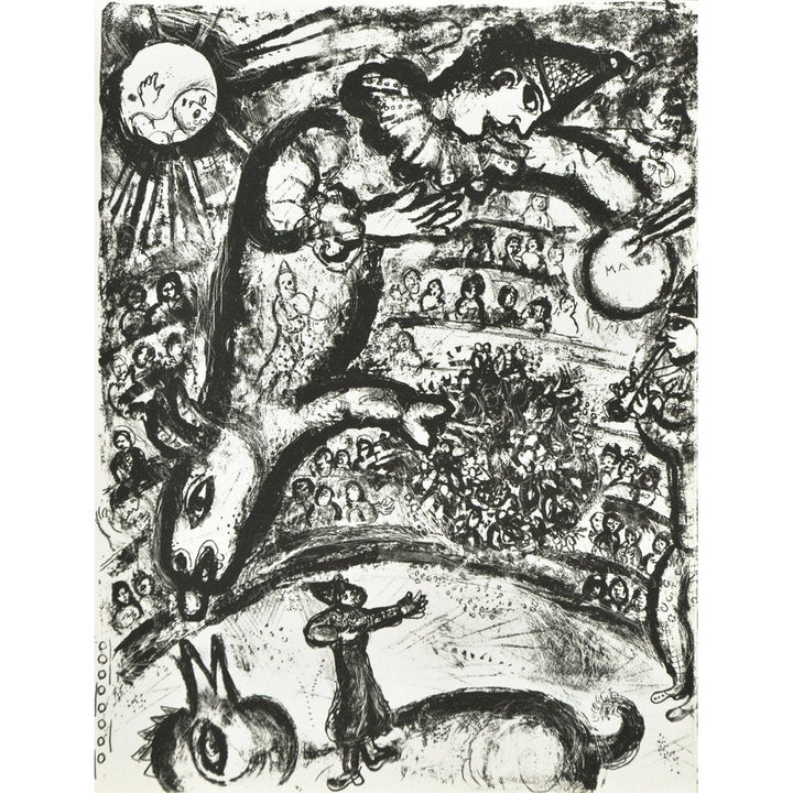 Marc Chagall Original Lithogaph, "Untitled" from 'Circus' suite