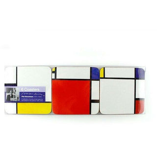 Coasters, Composition, Mondrian - Set of 6