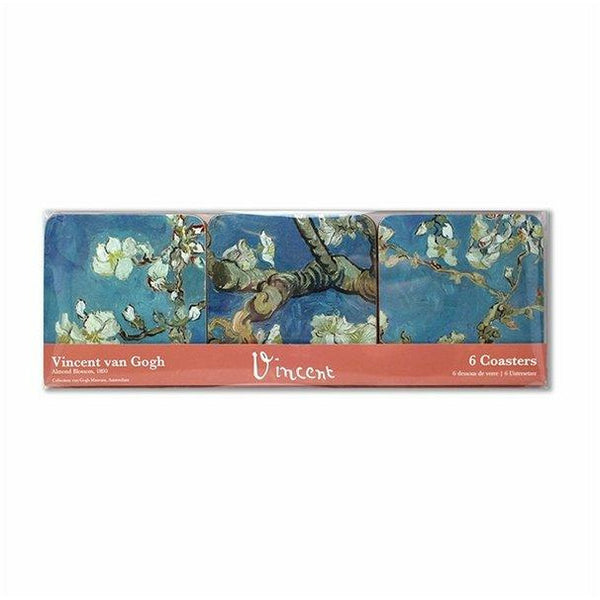 Coasters, Almond Blossom, Van Gogh - Set of 6