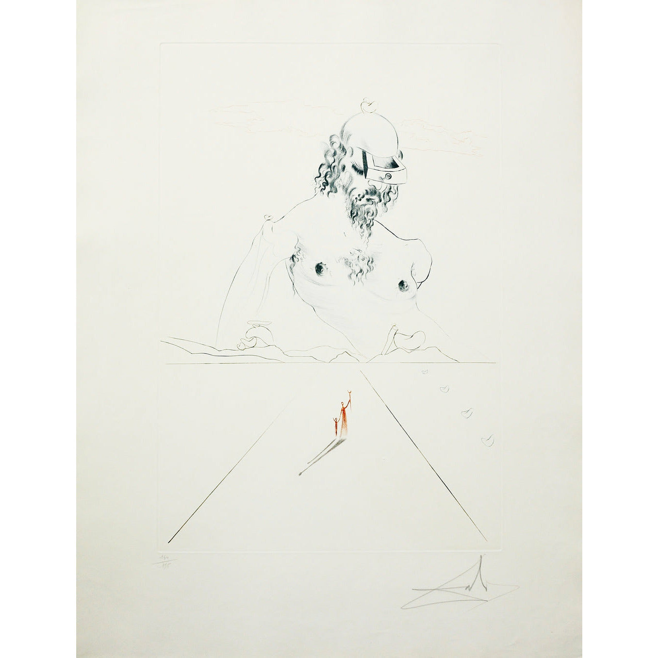 Salvador Dali, Original Engraving, "The Colossus"
