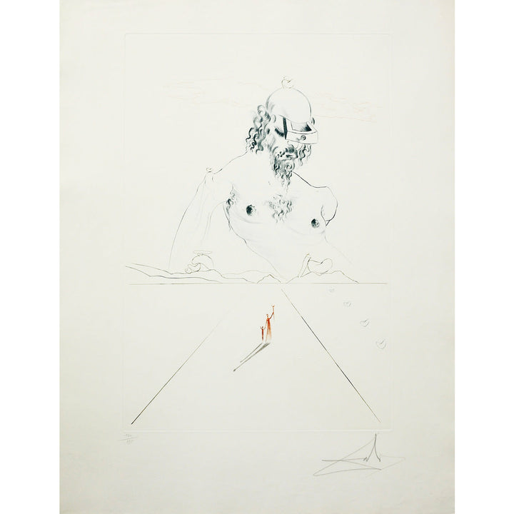 Salvador Dali, Original Engraving, "The Colossus"