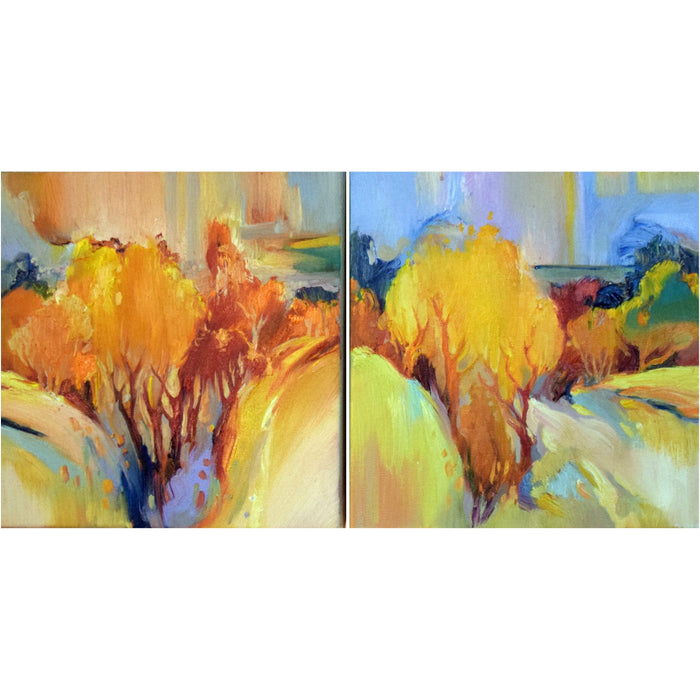 Nina Kuznetsova, Golden Splendor (diptych)