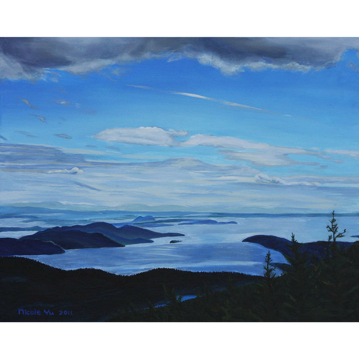 Nicole Yu, Silent Blue, Acrylic on canvas