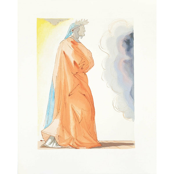 Salvador Dali, Original Wood Engraving, "Dante"