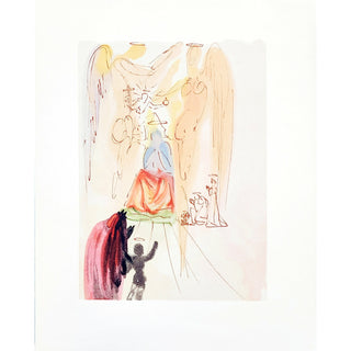 Salvador Dali, Original Wood Engraving, "Triumph of Christ and The Virgin"