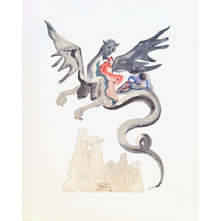 Salvador Dali, Original Wood Engraving, "The Usurers"