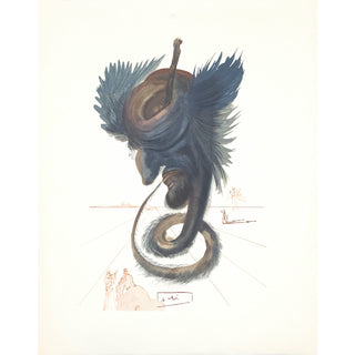 Salvador Dali, Original Wood Engraving, "Diviners and Sorcerers"