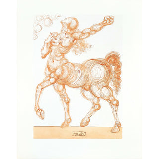 Salvador Dali, Original Wood Engraving, "The Centaur"