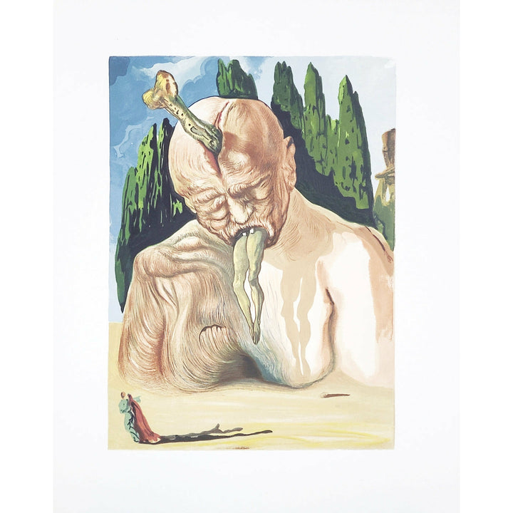Salvador Dali, Original Wood Engraving, "A Devil Logician"