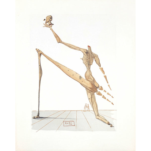 Salvador Dali, Original Wood Engraving, "Bertan de Horn"