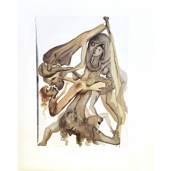 Salvador Dali, Original Wood Engraving, "Limbo"