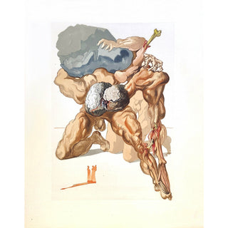 Salvador Dali, Original Wood Engraving, "The Avaricious and the Prodigal"